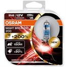 Osram Night Breaker 200 H4 +200% lys (2stk)